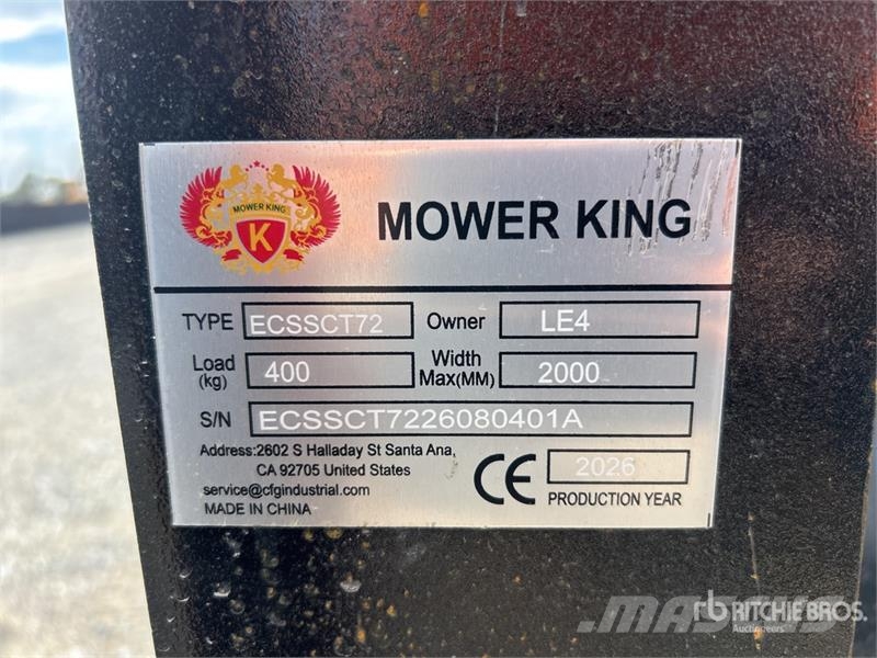  Mower King ECSSCT72 60 in Skid Steer Trencher (Unu Rovokopači freze za kanale Trenčeri