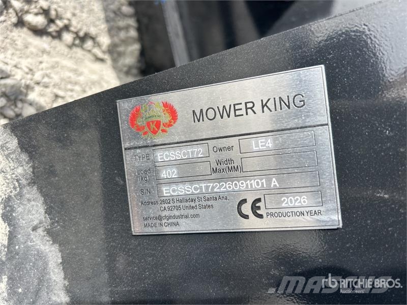  Mower King ECSSCT72 60 in Skid Steer Trencher (Unu 트렌처