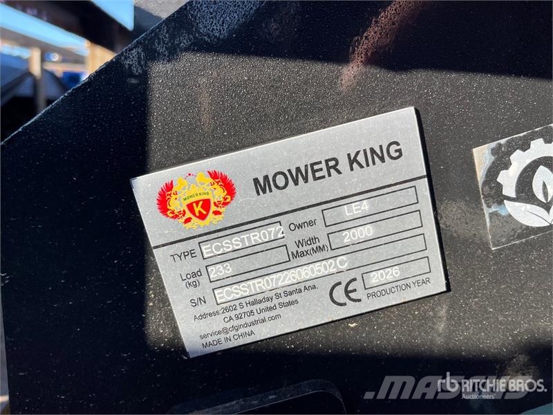  Mower King ECSSTR072 72 in Skid Steer Tiller (Unus 动力旋转耙