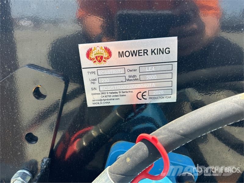  Mower King ECSSTR072 72 in Skid Steer Tiller (Unus 動力耙和旋轉式耕耘機