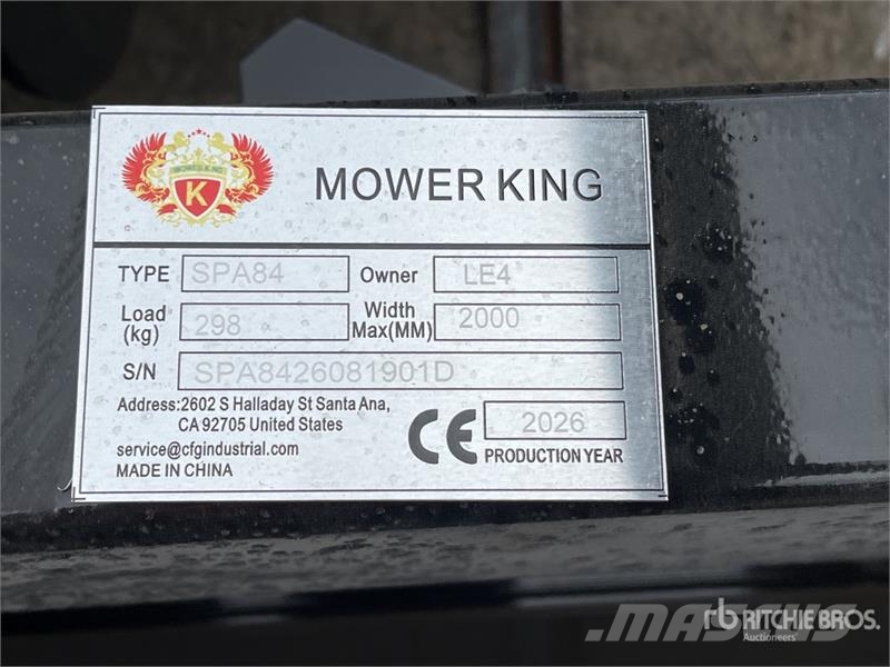 Mower King SPA84 2130 mm PAT Skid Steer Dozer (Unu Blades