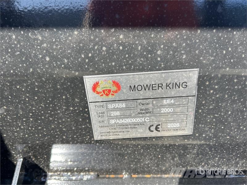  Mower King SPA84 84 in Skid Steer Dozer (Unused) Cuchillas