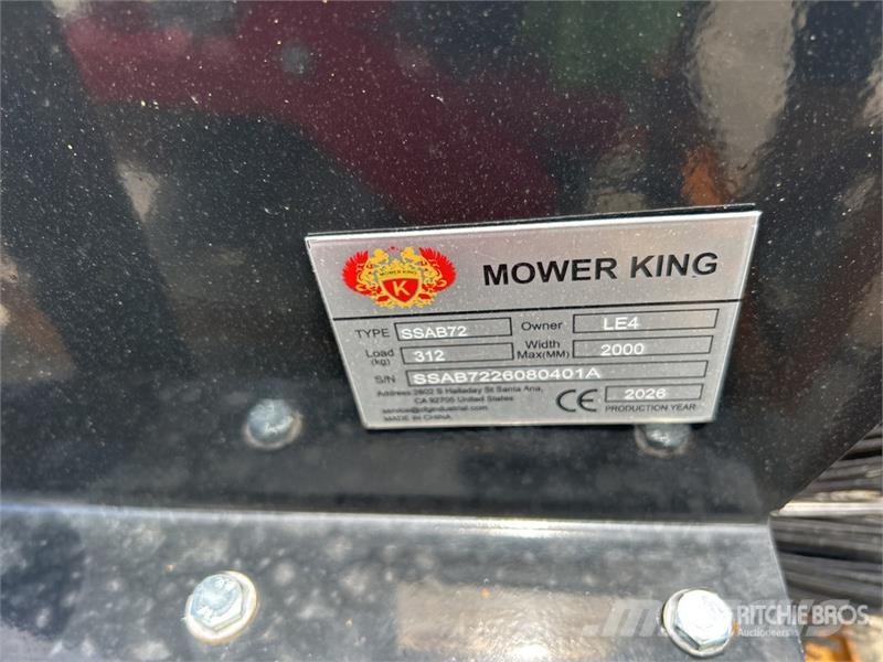Mower King SSAB72 72 in Skid Steer Broom (Unused) Brushes