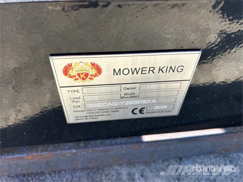  Mower King SSECAG-Y Skid Steer Auger (Unused) Boren