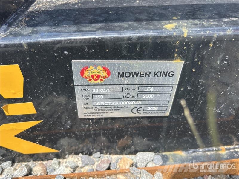  Mower King SSRC 72 in Skid Steer Brush Cutter (Unu Asılı ve çekilir biçme makineleri