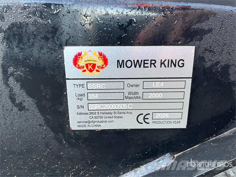 Mower King SSRC 72 in Skid Steer Brush Cutter (Unu Mounted and trailed mowers