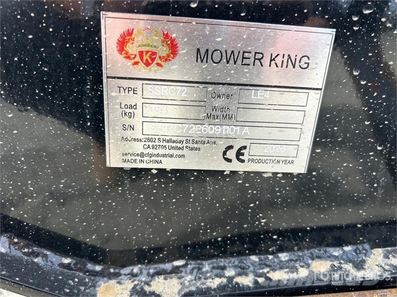  Mower King SSRC 72 in Skid Steer Brush Cutter (Unu 牽引式モア/芝刈り機