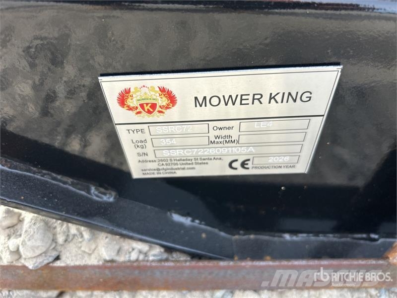  Mower King SSRC 72 in Skid Steer Brush Cutter (Unu 牽引式モア/芝刈り機