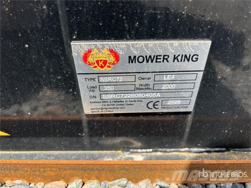 Mower King SSRC 72 in Skid Steer Brush Cutter (Unu Asılı ve çekilir biçme makineleri