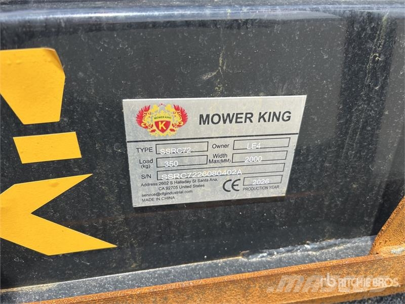 Mower King SSRC 72 in Skid Steer Brush Cutter (Unu Asılı ve çekilir biçme makineleri