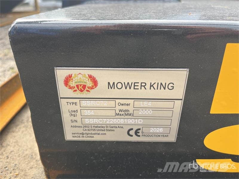 Mower King SSRC72 2000 mm Skid Steer Brush Cutter Kosilice sa postoljem za vuču