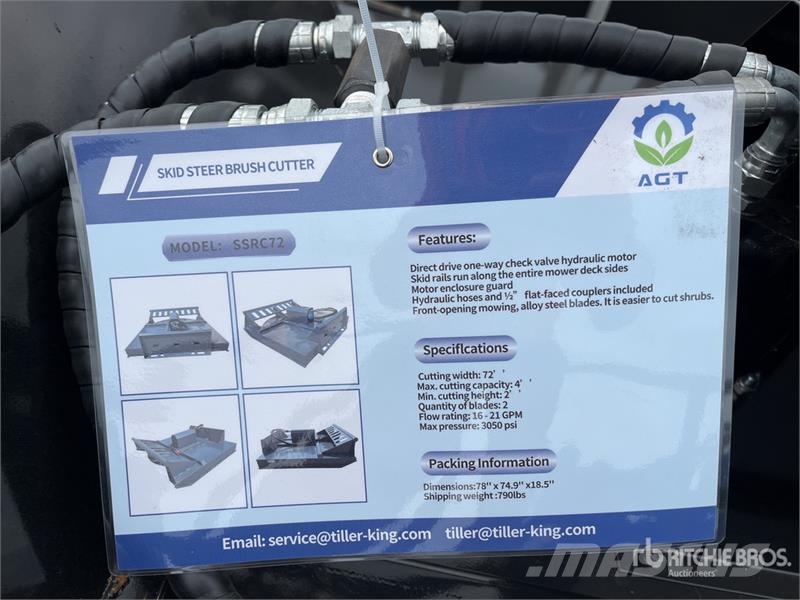 Mower King SSRC72 2000 mm Skid Steer Brush Cutter Kosilice sa postoljem za vuču