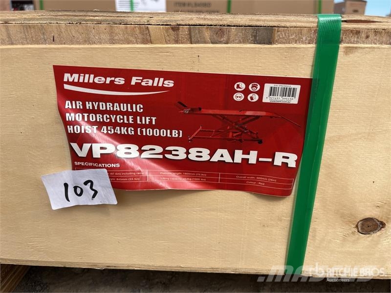 MultiQuip 450 kg Motorcycle Vehicle Lift (Unused) Építőipar - Egyebek