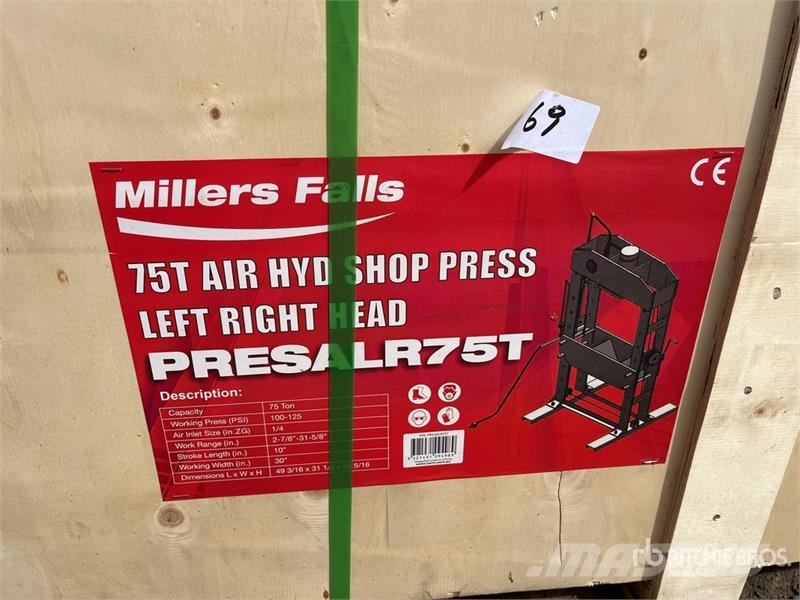 MultiQuip 75 t Shop Press (Unused) Övriga