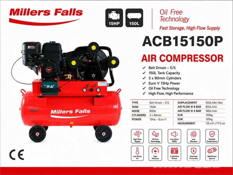 MultiQuip ACB15150P 150 L Air Compressor (Unused) Kompresori