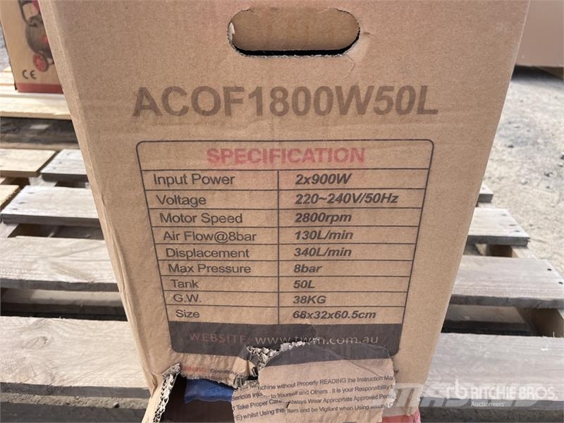 MultiQuip ACOF1800W50L Mobile Electric 50 L Air Compressor ( Kompressorer