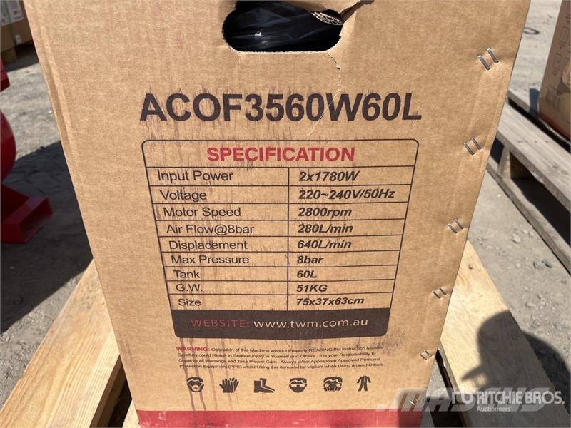 MultiQuip ACOF3560W60L Mobile Electric 60 L Air Compressor ( Kompressorer