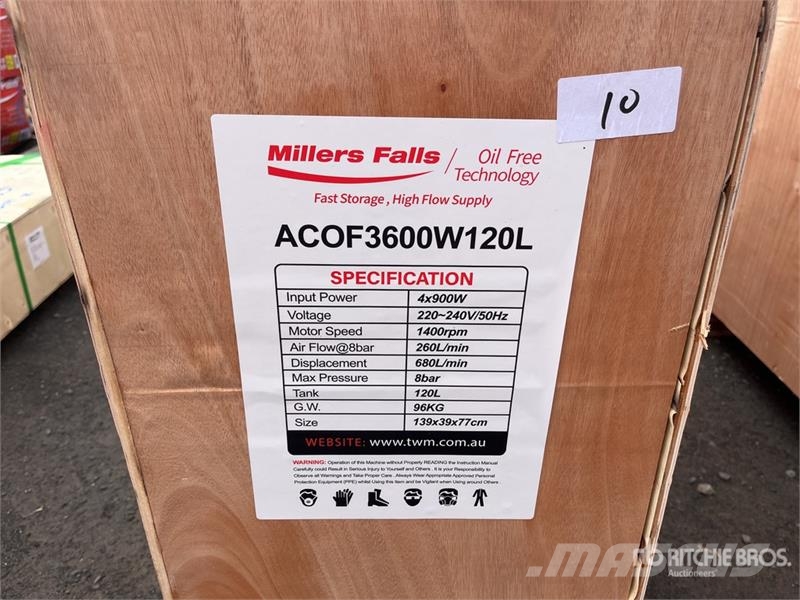 MultiQuip ACOF3600W120L Mobile 120 L Air Compressor (Unused) Compressors