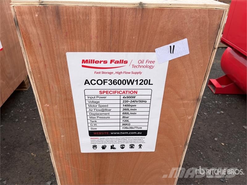 MultiQuip ACOF3600W120L Mobile 120 L Air Compressor (Unused) Compressors