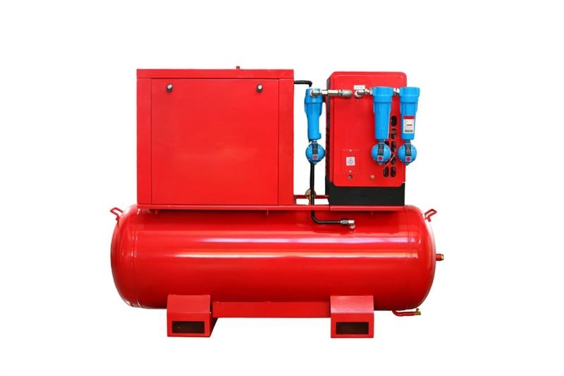 MultiQuip ACSE10500DF 36 cfm Skid-Mounted Electric 500 L Scr Kompressorer