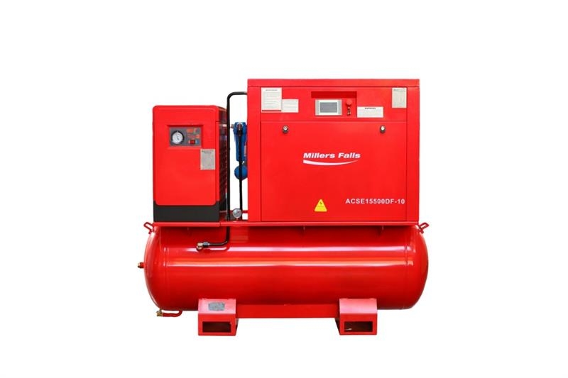 MultiQuip ACSE15500DF 67 cfm Skid-Mounted Electric Screw Air Kompressorer