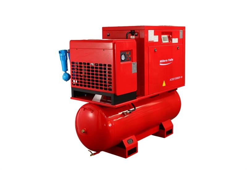 MultiQuip ACSE15500DF 67 cfm Skid-Mounted Electric Screw Air Kompressorer