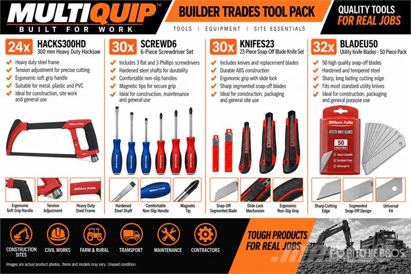 MultiQuip Builder Trades Tool Pack (Unused) Ostale komponente