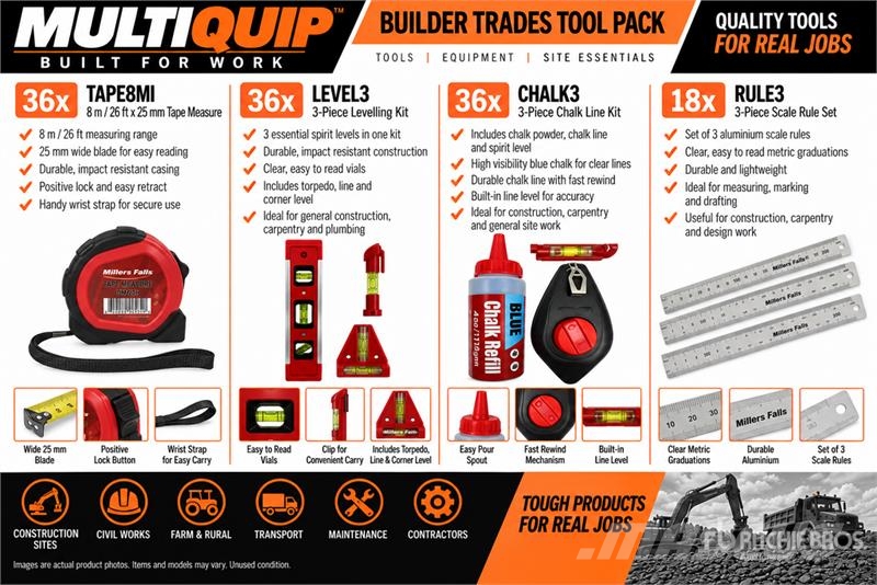 MultiQuip Builder Trades Tool Pack (Unused) Ostale komponente