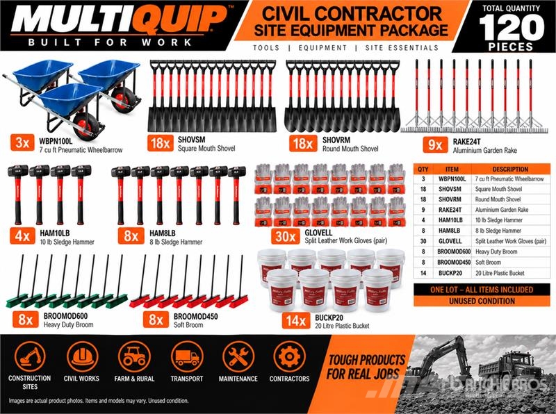 MultiQuip Civil Contractor Site Pack (Unused) Ostale komponente