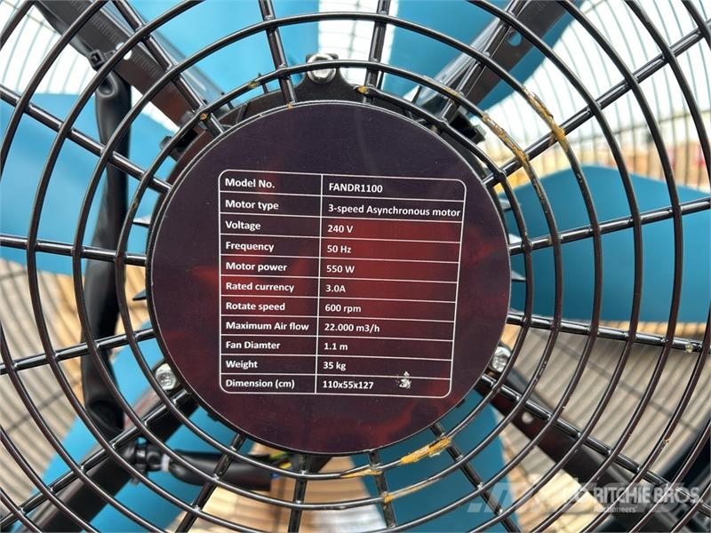 MultiQuip FANDR1100 1100 MM 3 Speed Fan (Unused) Ostale komponente za građevinarstvo