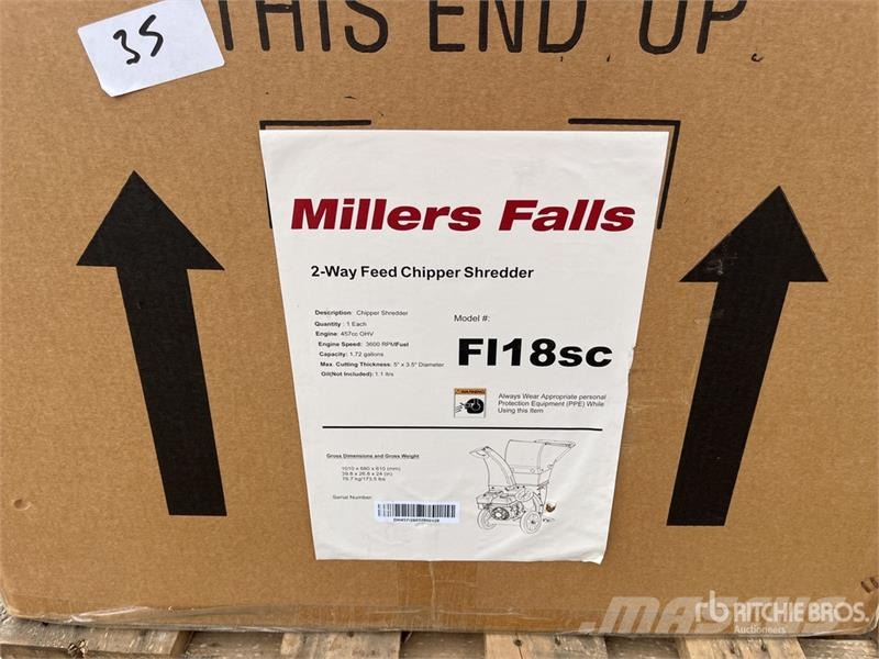 MultiQuip FI18SC 18 hp Wood Chipper (Unused) Haketuskoneet
