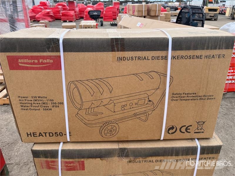 MultiQuip of (2) Multiquip HEATD50-E 50 KW Diesel Space Heat Kühl- und Heizsysteme