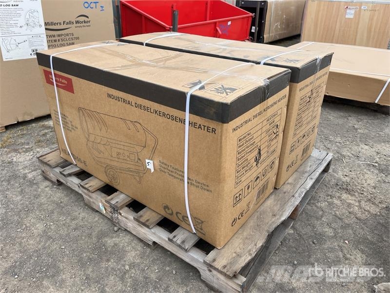 MultiQuip of (2) Multiquip HEATD50-E 50 KW Diesel Space Heat Verhittings en ontdooi apparatuur