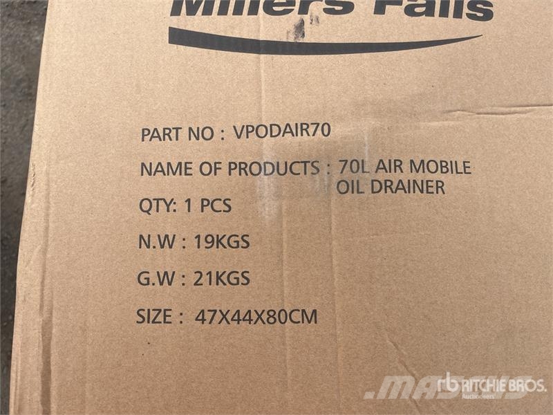 MultiQuip of (2) Multiquip VPODAIR70 70 L Oil Drainer (Unuse Other components