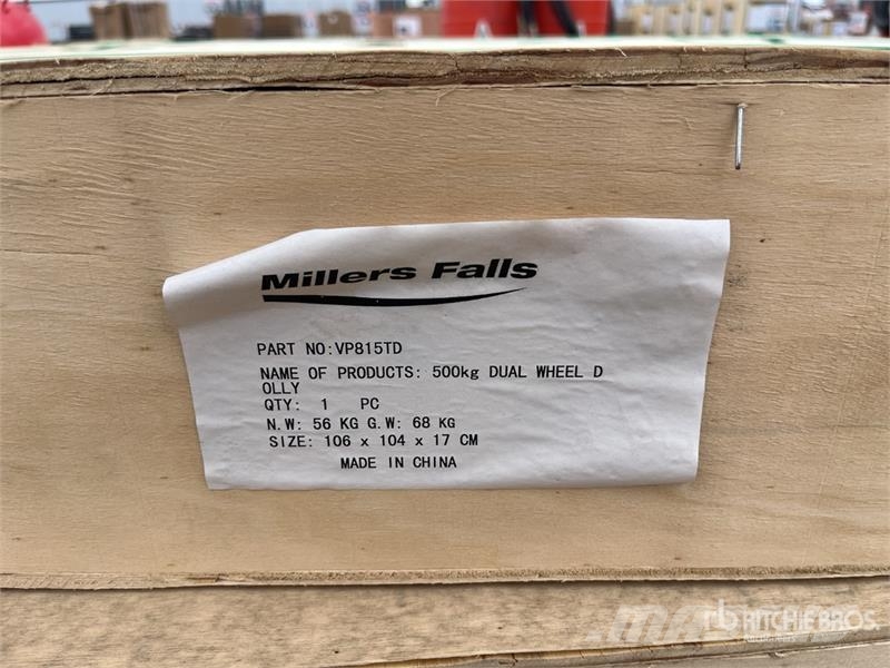 MultiQuip of (2) Multiquip VP815TD 680 kg Wheel Dolly (Unuse مكونات أخرى