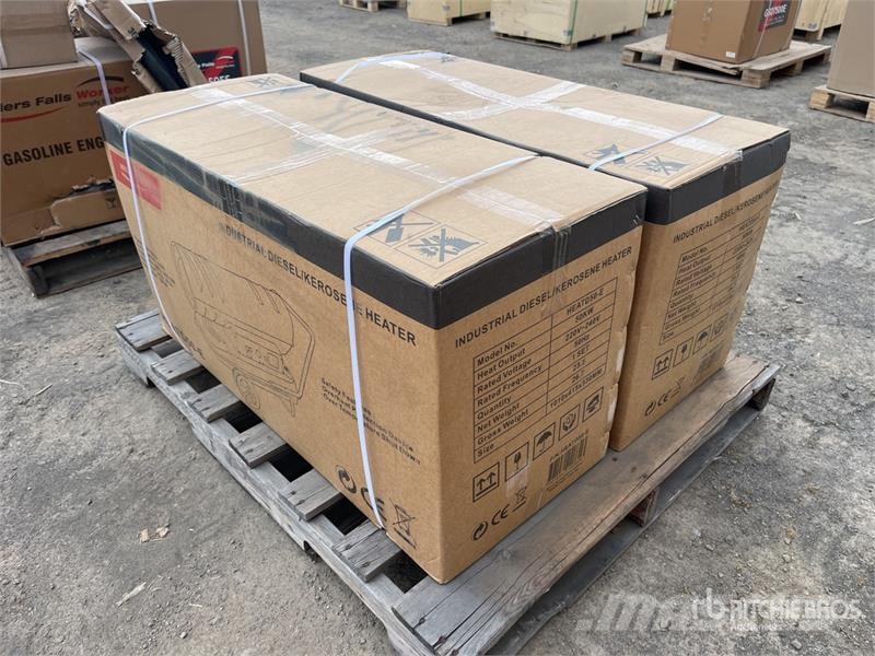MultiQuip of (2) Multiquip HEATD50-E 50 KW Diesel Space Heat Verhittings en ontdooi apparatuur