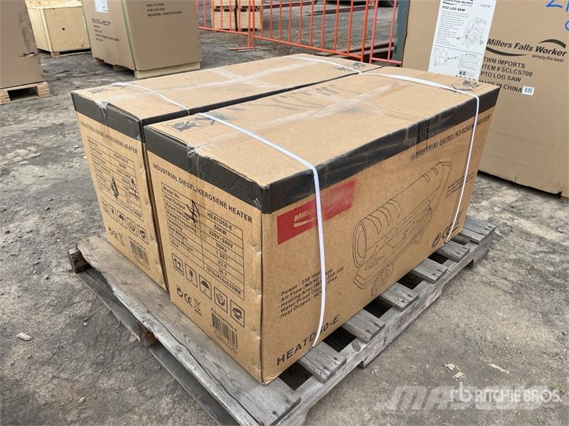 MultiQuip of (2) Multiquip HEATD50-E 50 KW Diesel Space Heat Verhittings en ontdooi apparatuur