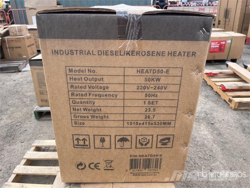 MultiQuip of (2) Multiquip HEATD50-E 50 KW Diesel Space Heat Kühl- und Heizsysteme