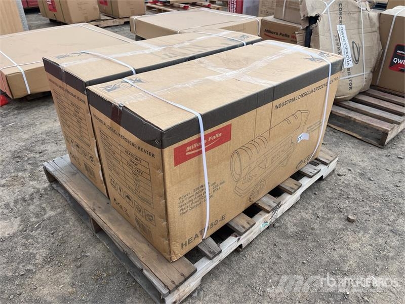 MultiQuip of (2) Multiquip HEATD50-E 50 KW Diesel Space Heat Verhittings en ontdooi apparatuur