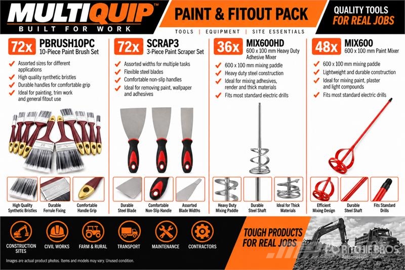 MultiQuip Paint & Fitout Pack (Unused) Ostale komponente