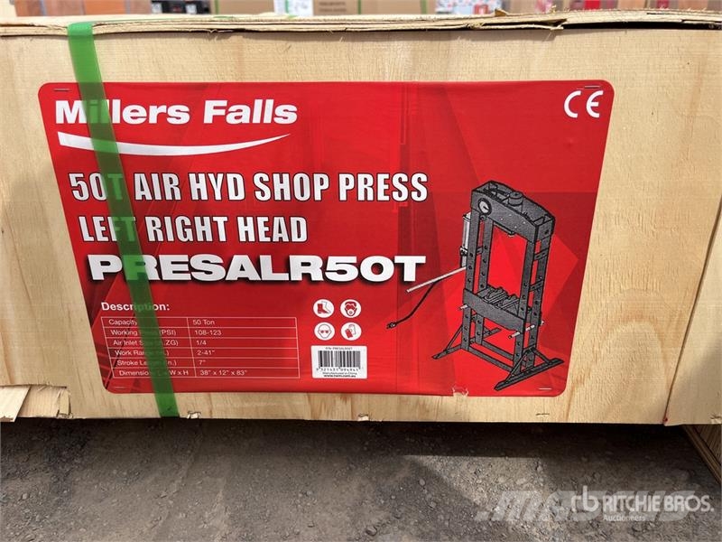 MultiQuip PRESALR50T 50 Ton Air Hydraulic Shop Press (Unused مكونات أخرى