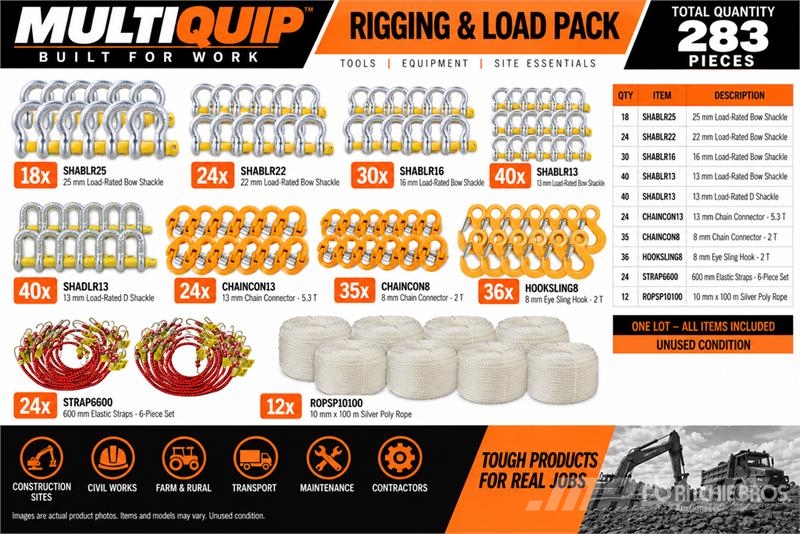MultiQuip Rigging & Load Pack (Unused) Ostale komponente