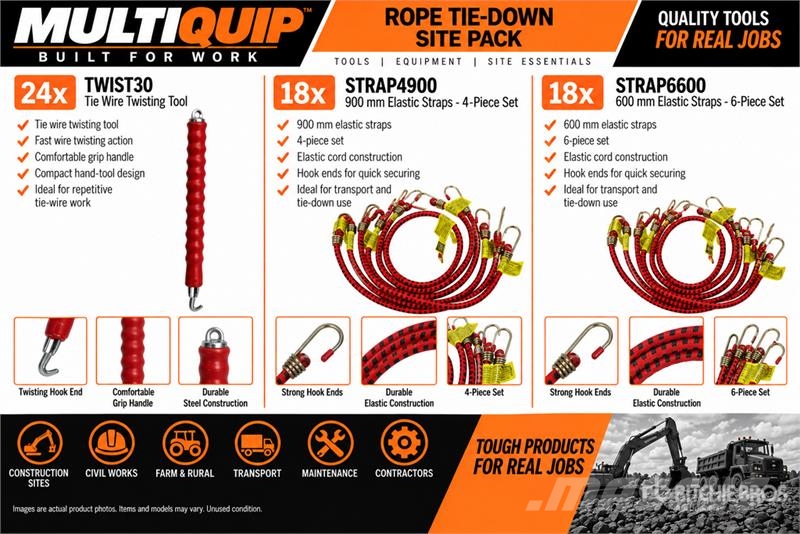 MultiQuip Rope Tie-Down Site Pack (Unused) Ostale komponente