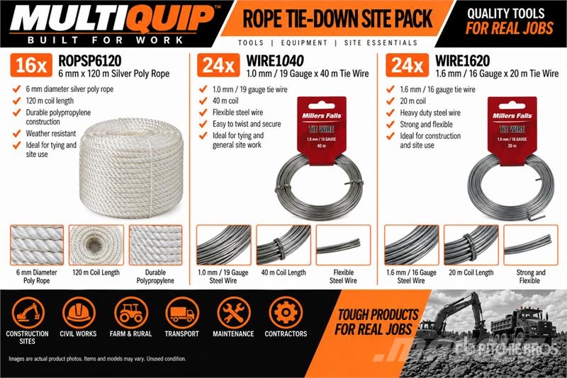 MultiQuip Rope Tie-Down Site Pack (Unused) Ostale komponente