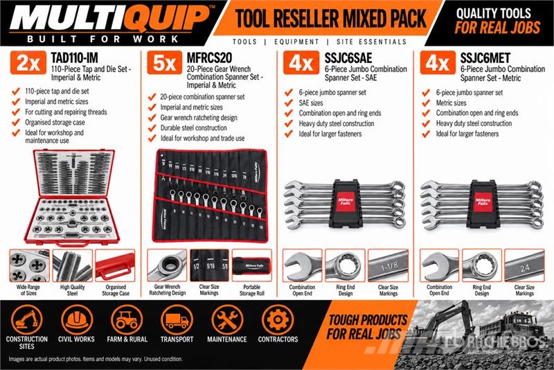MultiQuip Tool Reseller Mixed Pack (Unused) Ostale komponente