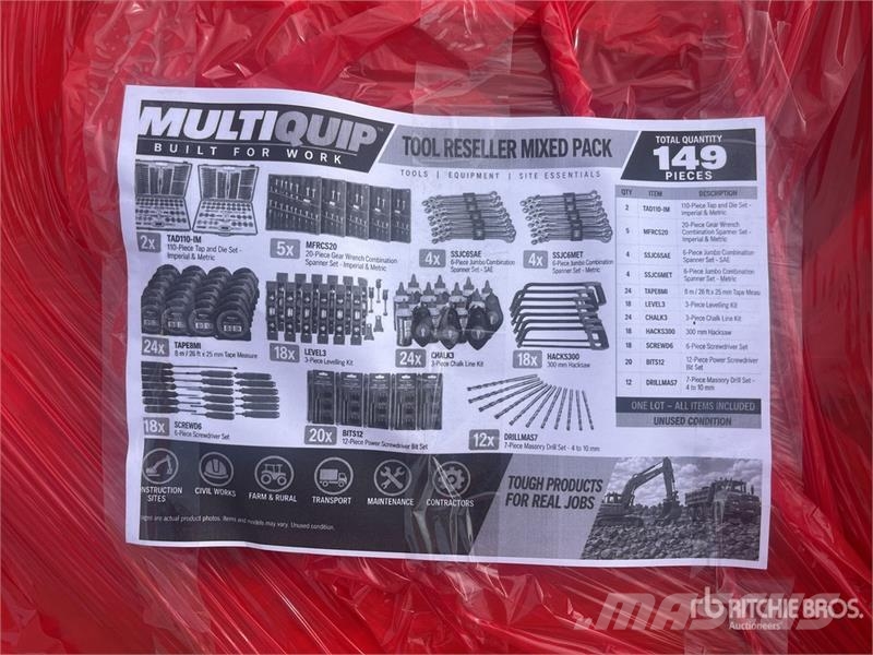 MultiQuip Tool Reseller Mixed Pack (Unused) Ostale komponente za građevinarstvo