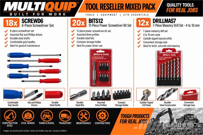 MultiQuip Tool Reseller Mixed Pack (Unused) Ostale komponente