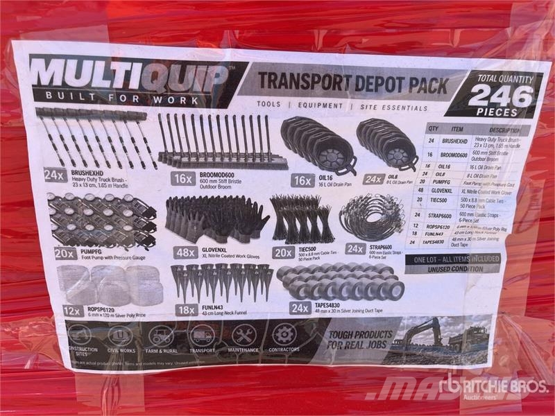 MultiQuip Transport Depot Pack (Unused) Andere Zubehörteile