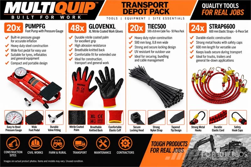 MultiQuip Transport Depot Pack (Unused) Övriga