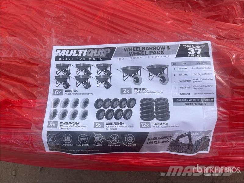 MultiQuip Wheelbarrow & Wheel Pack (Unused) Ostale komponente za građevinarstvo